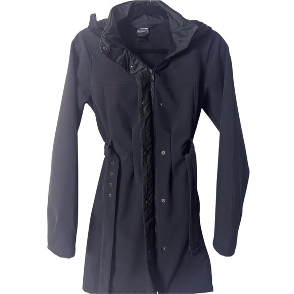 The North Face Womens Black Belted Hooded Softshell Coat S - Picture 8 of 9